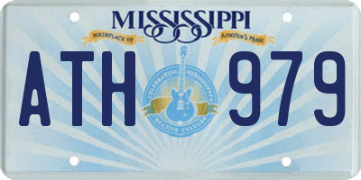 MS license plate ATH979
