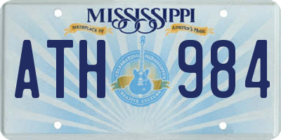 MS license plate ATH984