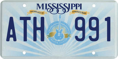 MS license plate ATH991
