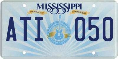 MS license plate ATI050