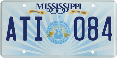 MS license plate ATI084