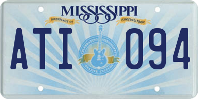 MS license plate ATI094