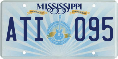 MS license plate ATI095