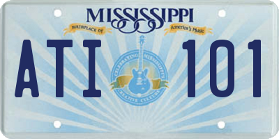 MS license plate ATI101