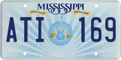 MS license plate ATI169