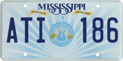 MS license plate ATI186