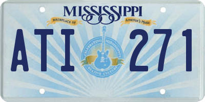 MS license plate ATI271