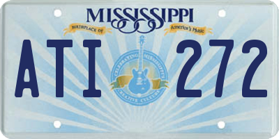 MS license plate ATI272