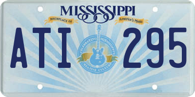 MS license plate ATI295