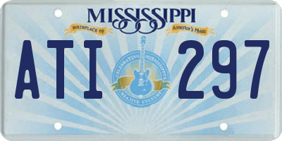 MS license plate ATI297
