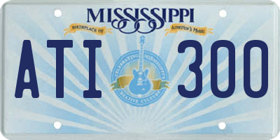 MS license plate ATI300