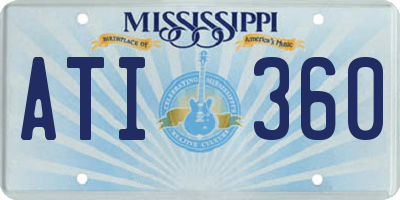 MS license plate ATI360