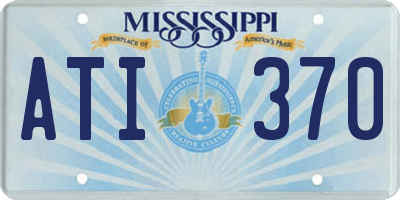 MS license plate ATI370