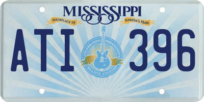 MS license plate ATI396