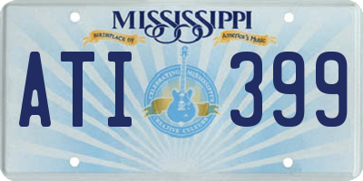 MS license plate ATI399