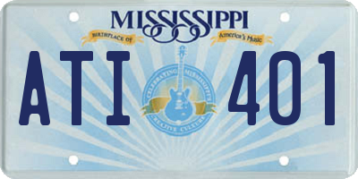 MS license plate ATI401