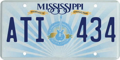 MS license plate ATI434