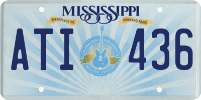 MS license plate ATI436