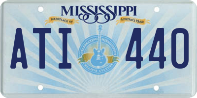 MS license plate ATI440