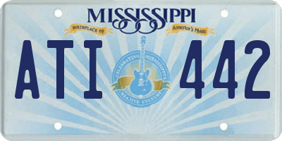 MS license plate ATI442