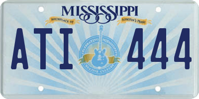 MS license plate ATI444