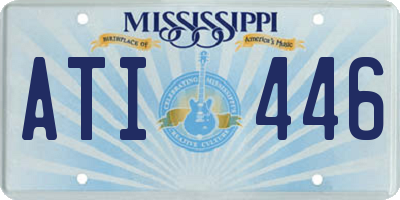 MS license plate ATI446