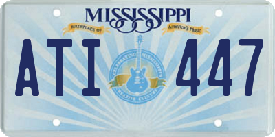 MS license plate ATI447