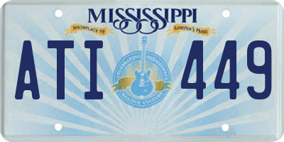 MS license plate ATI449
