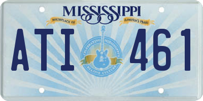 MS license plate ATI461