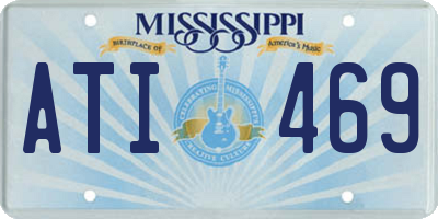 MS license plate ATI469