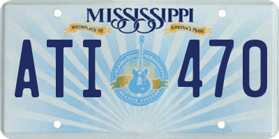MS license plate ATI470