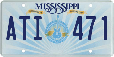 MS license plate ATI471