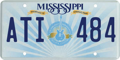 MS license plate ATI484