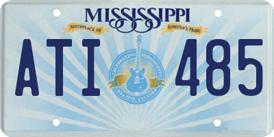 MS license plate ATI485