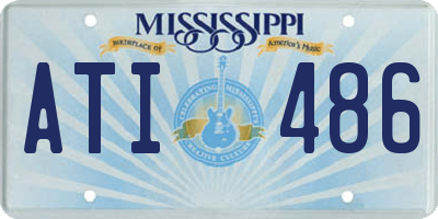 MS license plate ATI486