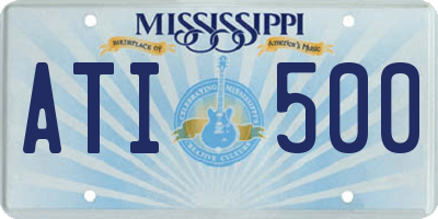 MS license plate ATI500