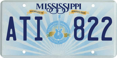 MS license plate ATI822