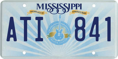 MS license plate ATI841