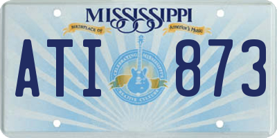 MS license plate ATI873
