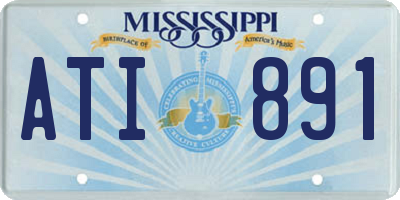MS license plate ATI891