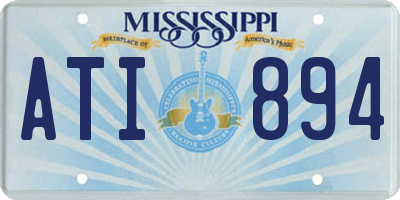 MS license plate ATI894