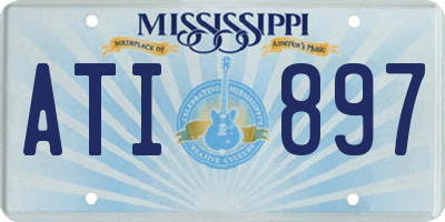 MS license plate ATI897