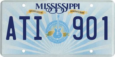 MS license plate ATI901