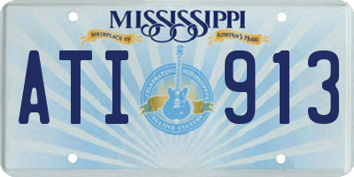 MS license plate ATI913