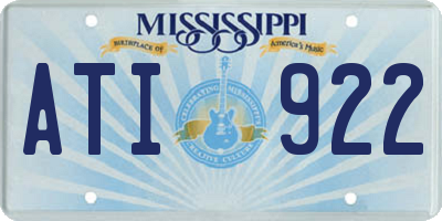 MS license plate ATI922
