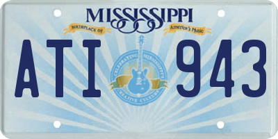 MS license plate ATI943
