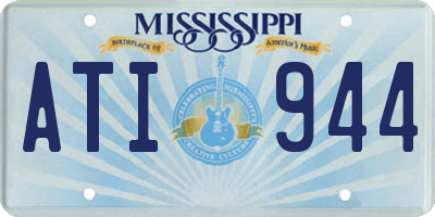 MS license plate ATI944
