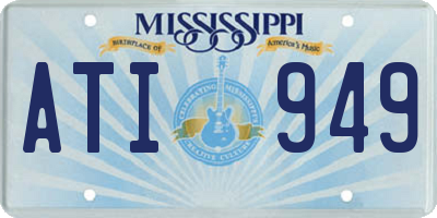 MS license plate ATI949