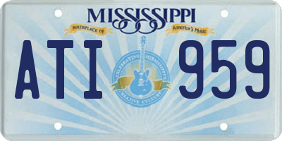 MS license plate ATI959