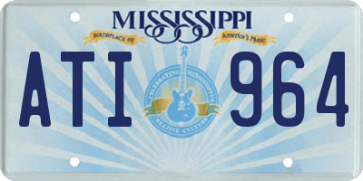 MS license plate ATI964
